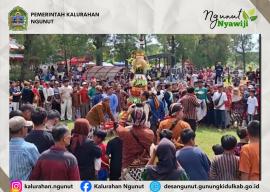 Puncak Kemeriahan Rasulan Ngunut 2026: Ribuan Warga Padati Kirab Budaya dan Perebutan 3  Gunungan
